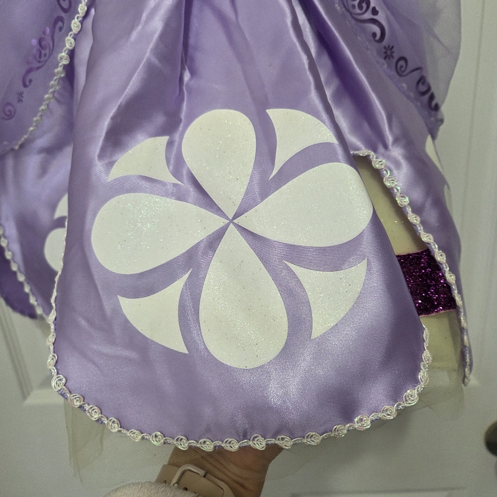 Disney Store Princess Sofia The First Purple Dress Halloween Costume Set Size 3 - Picture 5 of 15